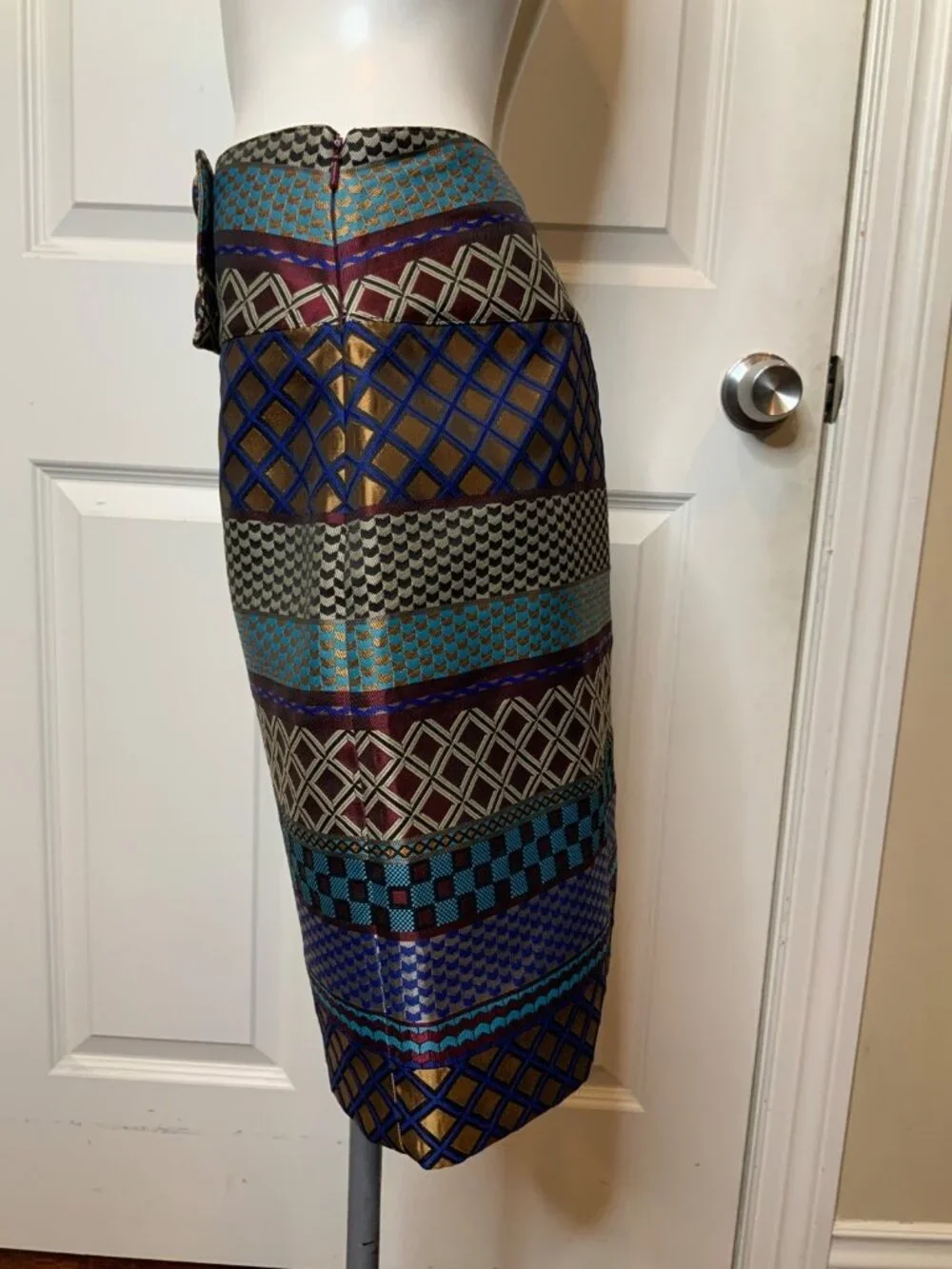 Maeve Anthropologie Multicolor Geometric Mini Skirt, Size 4